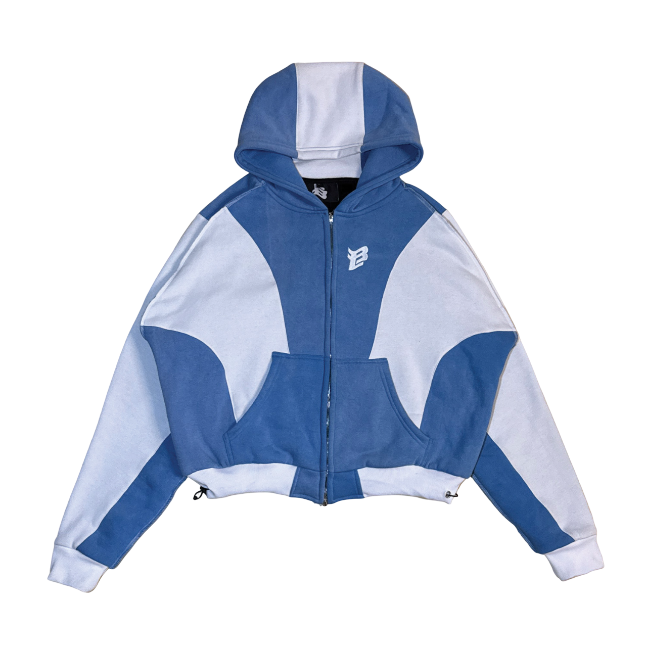The Heist Hoodie – Sky Blue & Ice White Bound Legacy