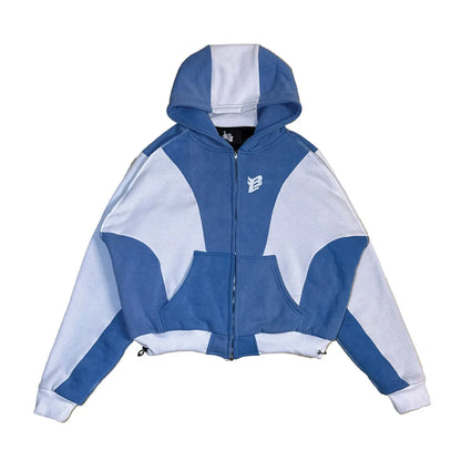 The Heist Hoodie – Sky Blue & Ice White
