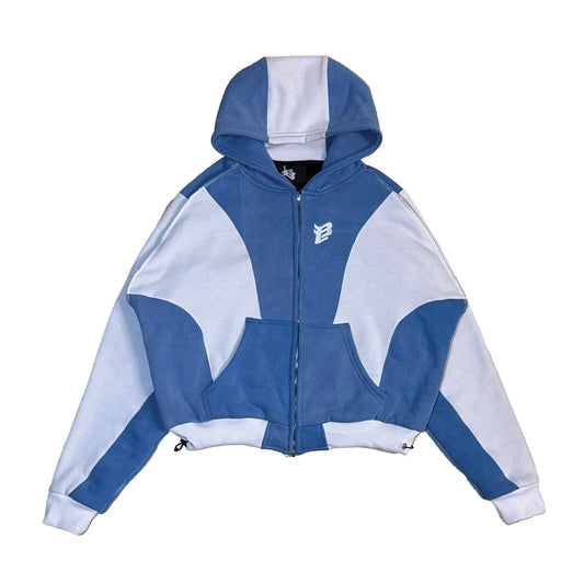 The Heist Hoodie – Sky Blue & Ice White