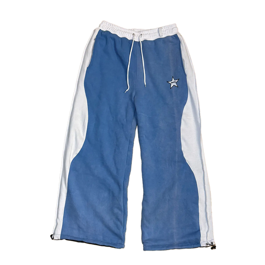 The Heist Joggers – Sky Blue & Ice White