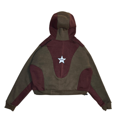 The Heist Hoodie – Earth Brown & Forest Green Bound Legacy