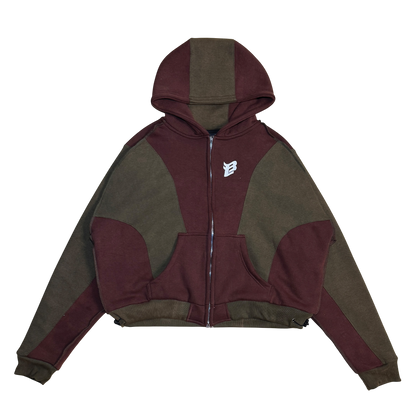 The Heist Hoodie – Earth Brown & Forest Green Bound Legacy
