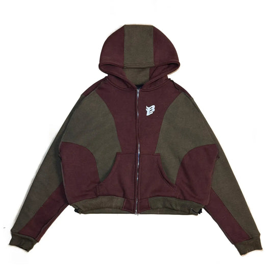 The Heist Hoodie – Earth Brown & Forest Green