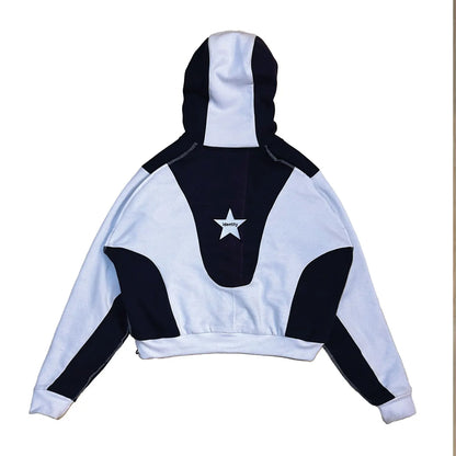 The Heist Hoodie – Navy & White