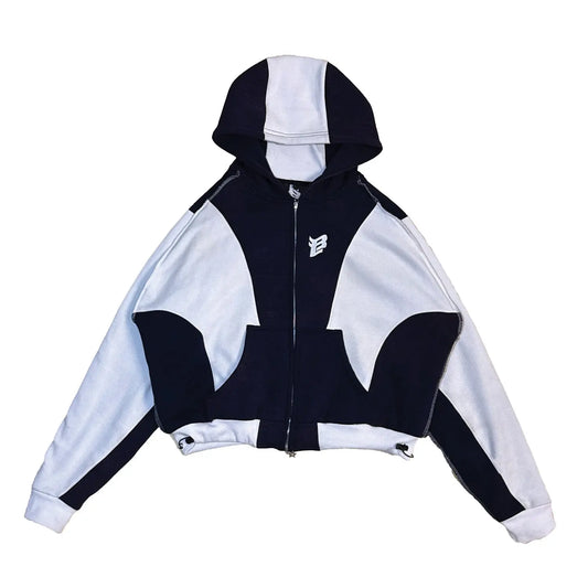 The Heist Hoodie – Navy & White