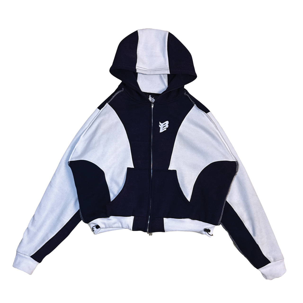 The Heist Hoodie – Navy & White Bound Legacy