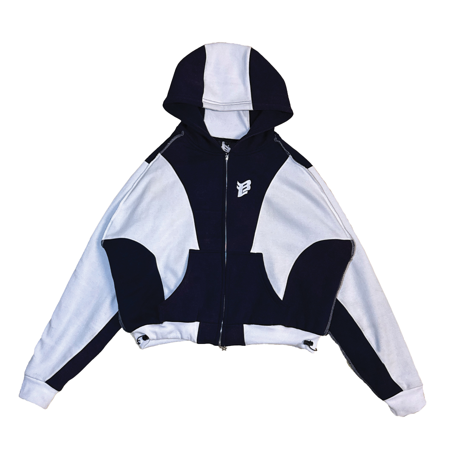 The Heist Hoodie – Navy & White Bound Legacy