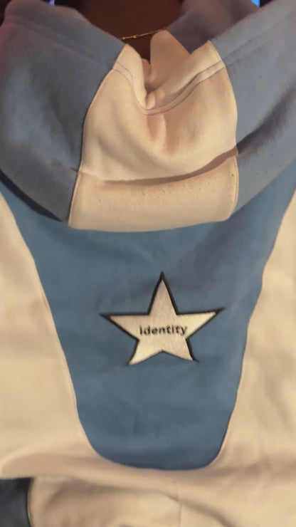 The Heist Hoodie – Sky Blue & Ice White
